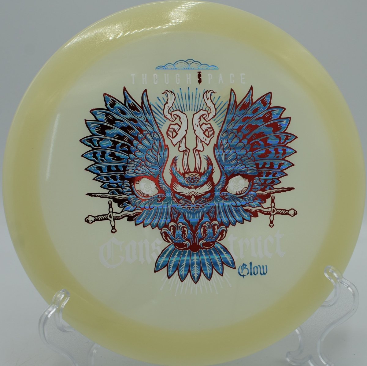 Glow Construct controlled hyzer release under glow at Hudson Mills DGC in Dexter, MI