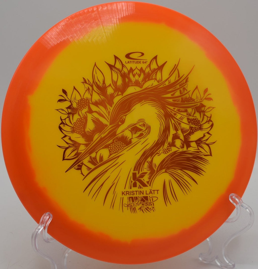 Latitude 64° Saint Pro stable fairway driver flex shot at Maple Hill Disc Golf Course in Leicester, Massachusetts