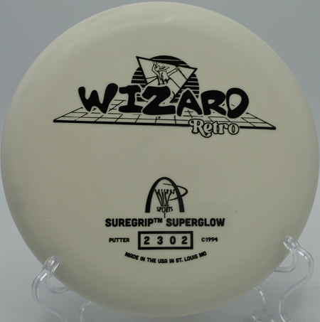 Gateway Retro Wizard in Suregrip Superglow plastic lighting up a spin putt at Sedgley Woods in Philadelphia, PA