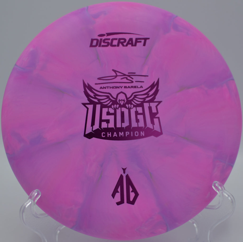 CT Swirl Focus staged at Prairie Lakes DGC in Grand Prairie, TX, built for wind-resistant putts.