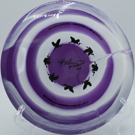 Grand Bullseye Grace launched for max distance over an open fairway at Harmony Bends in Columbia, Missouri.

