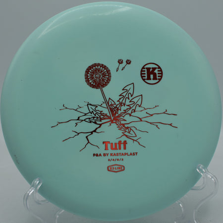 Kastaplast K3 Tuff First Run putter released on a straight approach line at Maple Hill Disc Golf Course in Leicester, Massachusetts.