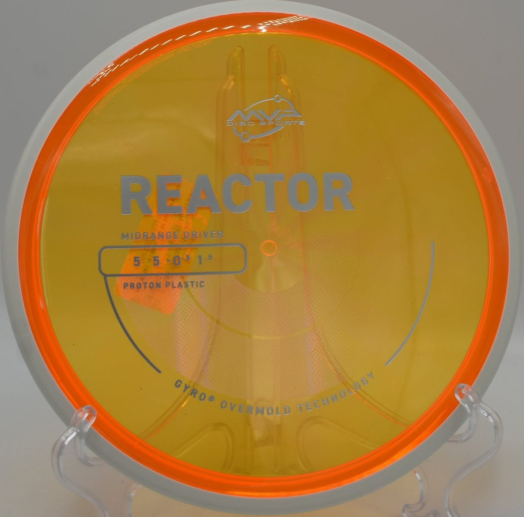 Proton Reactor powered midrange drive at South Fork Landing Disc Golf Course in Winston-Salem, North Carolina, holding line before fading clean