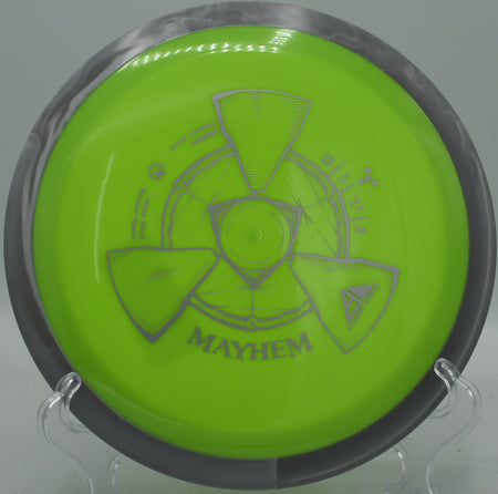 Neutron Mayhem spinning through a tailwind, holding an extended line before fading inside the circle at Eagles Crossing.

