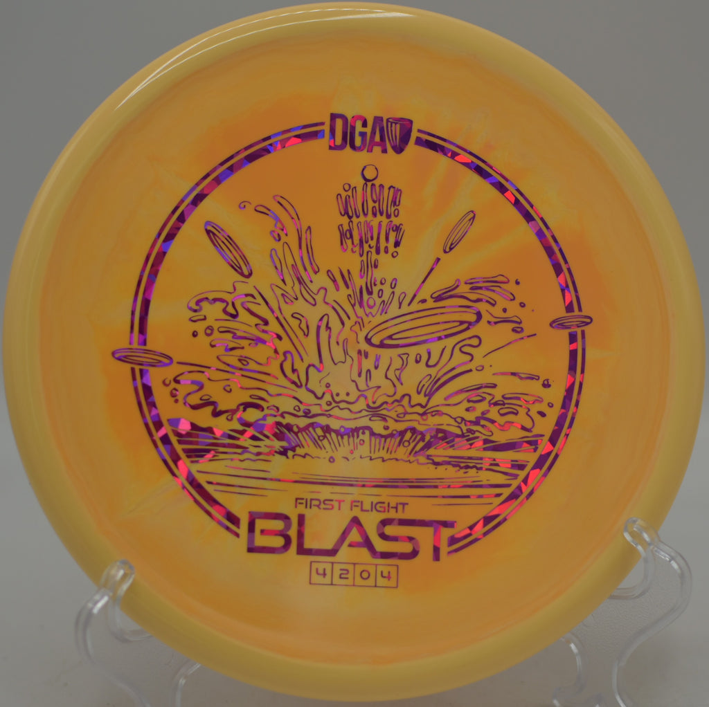 DGA ProLine Swirl Blast First Flight skipping hard left at Veterans Park Disc Golf Course in Arlington, Texas.