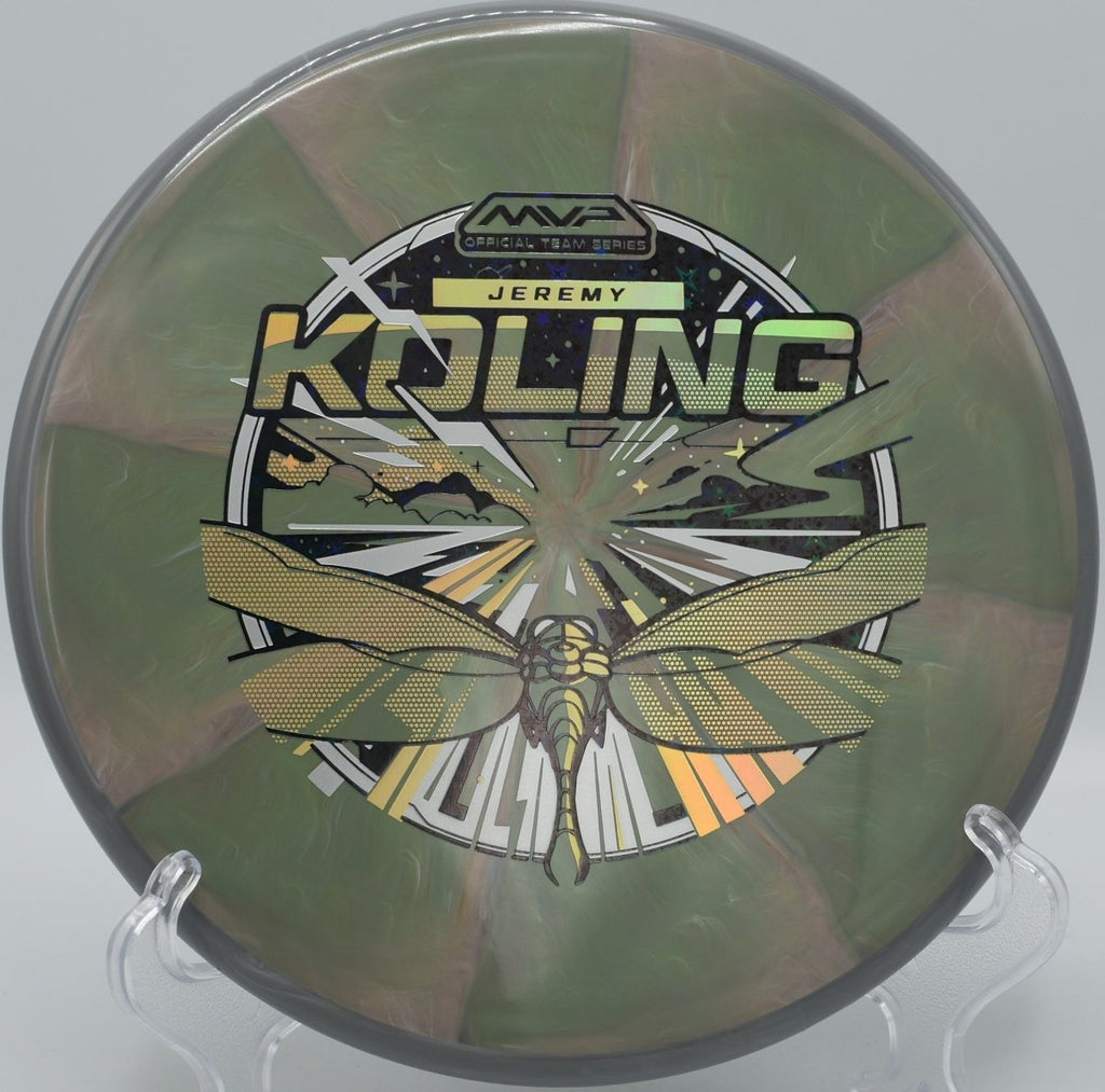 Axiom Tempo Koling Team Series forehand placement shot at Pier Park Disc Golf Course in Portland, Oregon