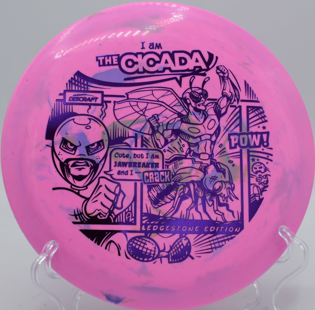 Jawbreaker Lite Cicada floating down a fairway at Sunset Hills in Pekin, Illinois, ideal for lower arm speed players seeking maximum glide with minimal effort.
