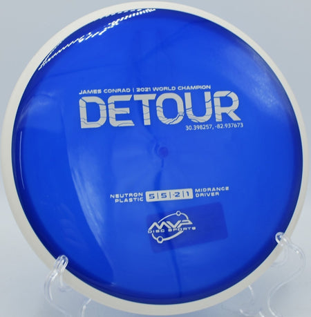 MVP Neutron Detour displayed at Brewster Ridge DGC, Jeffersonville VT for accurate wooded course lines