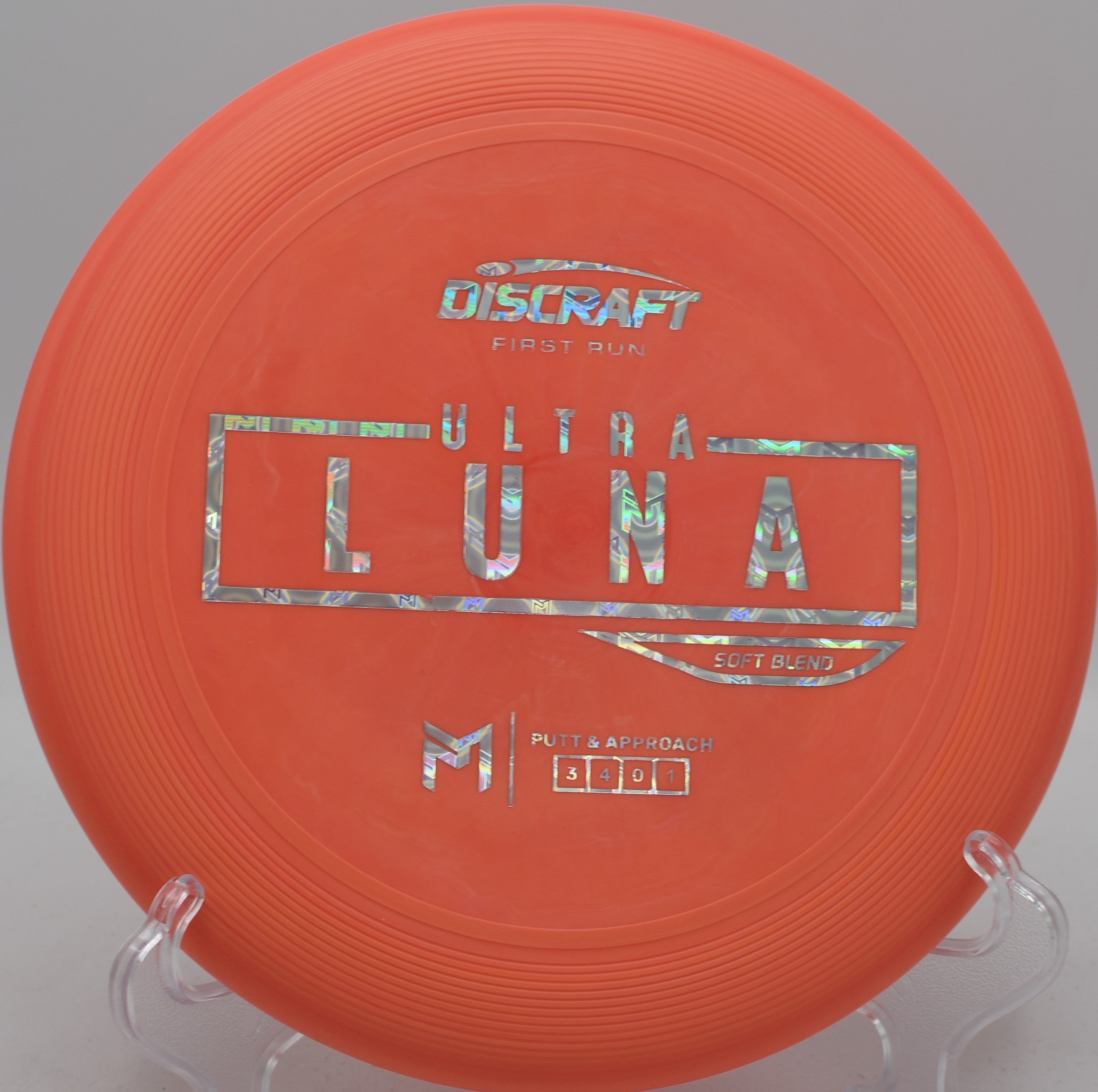 Paul McBeth Soft Blend UltraLuna displayed at Beaver Ranch DGC, Conifer CO for clean releases and accuracy