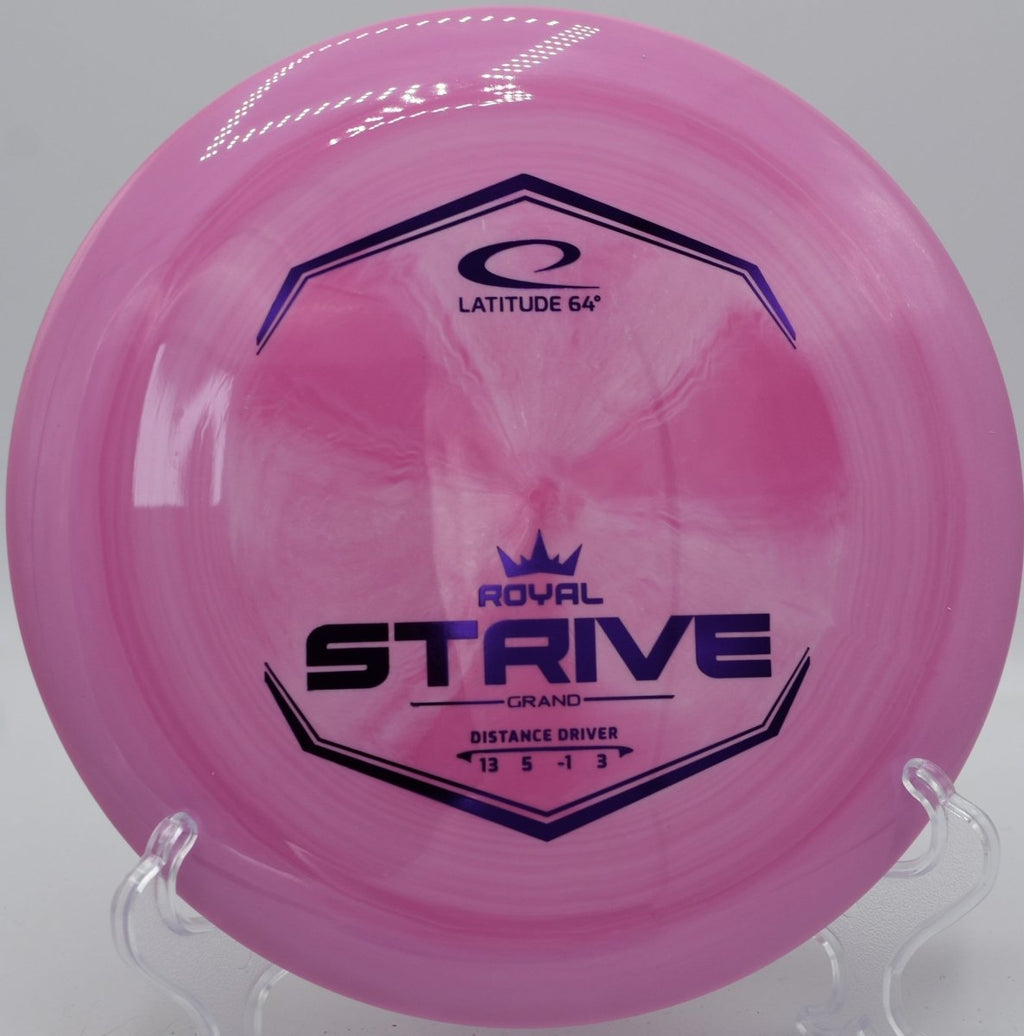Latitude 64 Grand Strive distance driver on open fairway at Jones Park Disc Golf Course in Emporia, Kansas