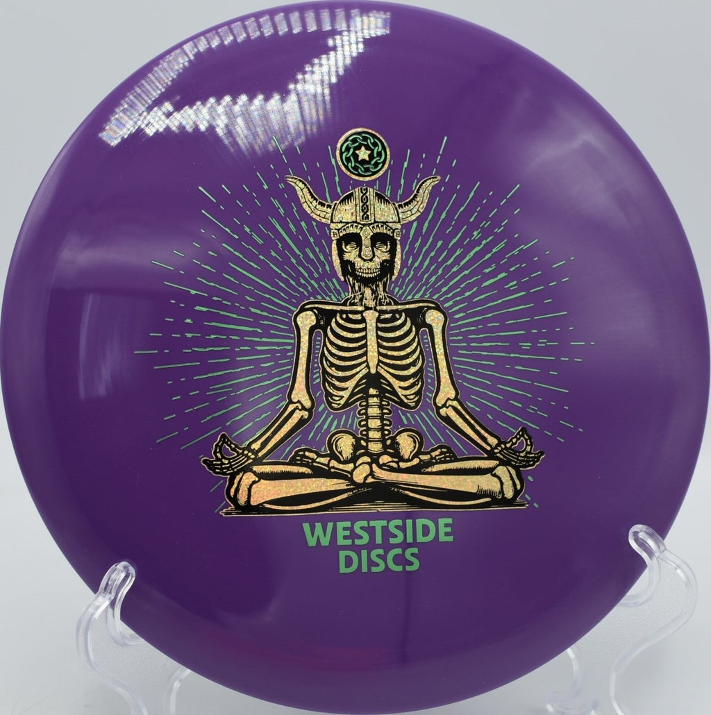 Westside Discs Tournament Underworld fairway driver holding smooth turnover at Roy G Guerrero Disc Golf Course in Austin Texas