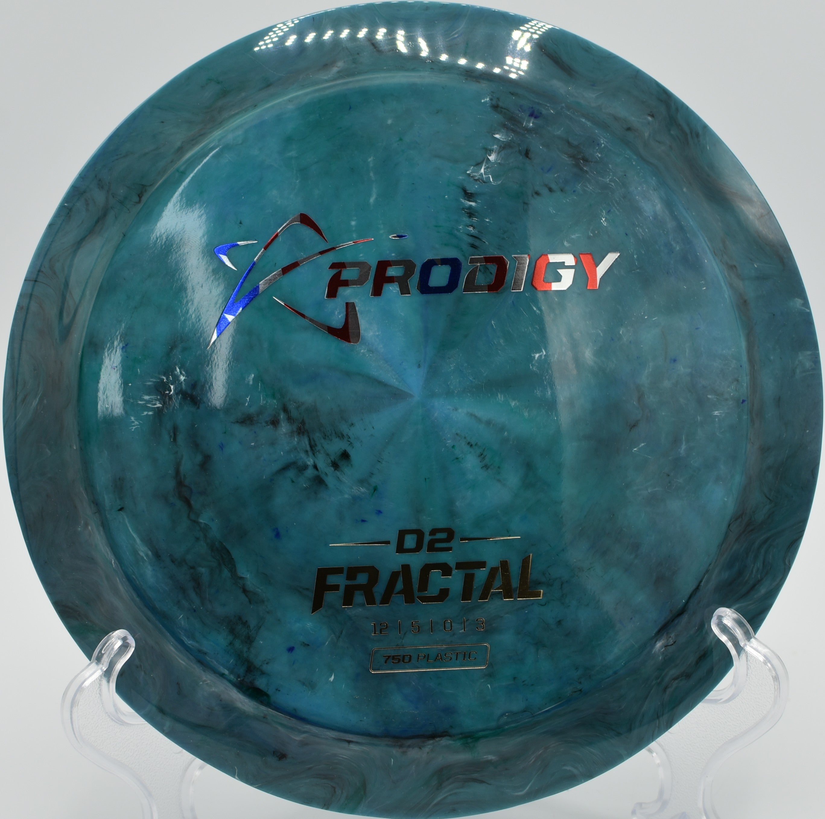 750 Fractal D2 disc golf distance driver gliding down a long fairway at Rotary DGC at Jones Park, Emporia, Kansas