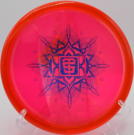 TSA VEX Vessel overstable approach disc parking circle one putts at Brewster Ridge Disc Golf Course in Jeffersonville, Vermont.