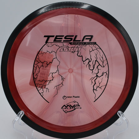 Big hyzer finishes with the Proton Tesla at Renaissance Park Disc Golf Course in Charlotte, North Carolina.

