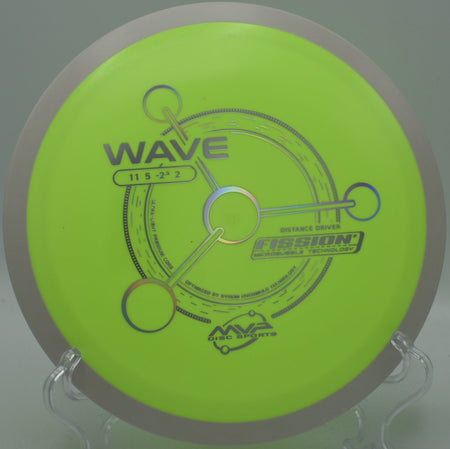 Fission Wave long turnover distance drive at Idlewild Disc Golf Course in Burlington, Kentucky