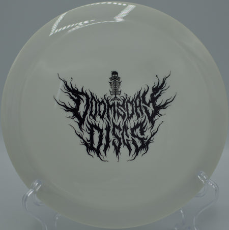 Survival Cataclysm ripping a tailwind bomb at North Valley DGC in Inver Grove Heights, MN, drifting straight with max glide and smooth fade.