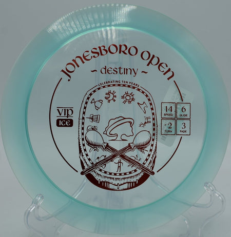 Westside Discs VIP Ice Destiny high-speed distance driver flex line at Maple Hill Disc Golf Course in Leicester, Massachusetts