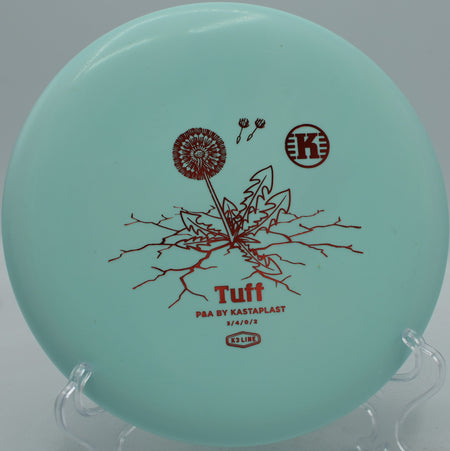 K3 Tuff First Run Kastaplast disc trusted for spin putts inside the circle at Idlewild Disc Golf Course in Burlington, Kentucky.
