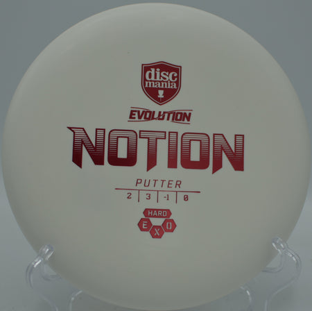 Discmania Notion Exo Hard putter released on a straight putt line at Milo McIver State Park Disc Golf Course in Estacada, Oregon.