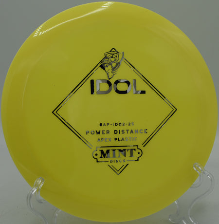 Mint Discs Apex Idol torque-resistant driver launched on a flex line at Idlewild Disc Golf Course in Burlington, Kentucky
