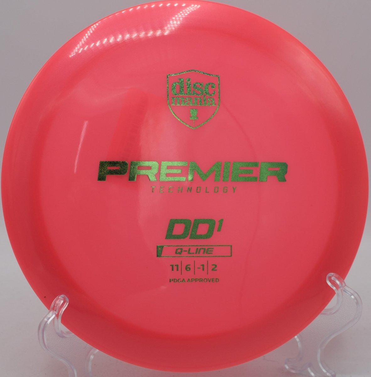 Discmania Q-Line DD1 displayed at Persimmon Ridge DGC, Greenbrier AR for controlled flex lines