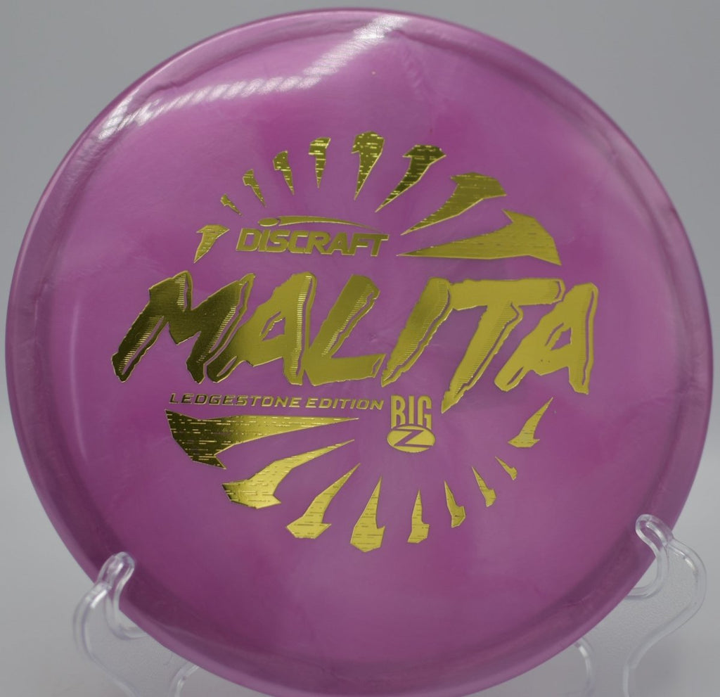 Big Z Swirl Malita midrange from Discraft showing controlled fade on a precision approach at Panther Creek Disc Golf Course in Morristown, Tennessee