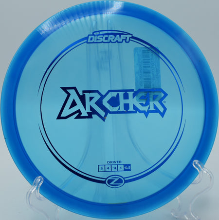 Discraft Z Archer – Beginner-friendly flight with clean release at Sabattus Disc Golf Complex in Maine.

