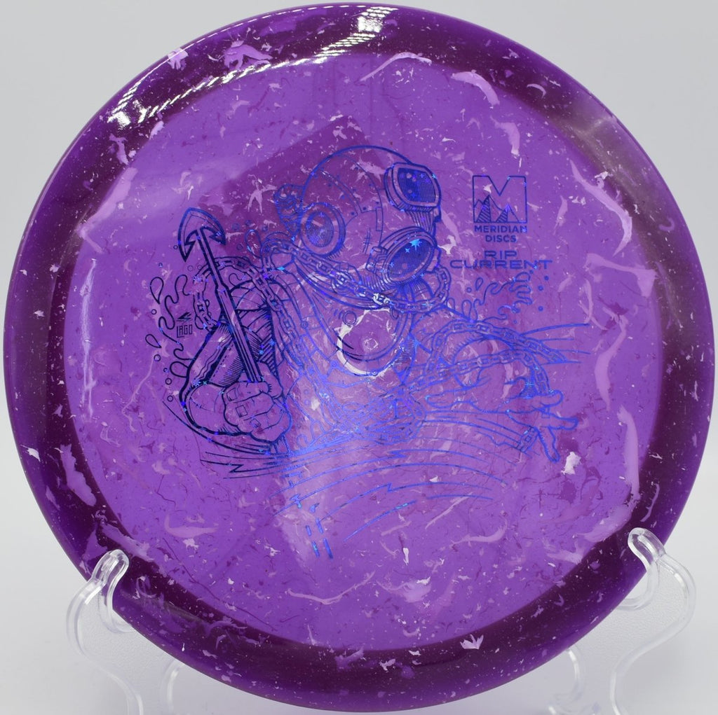 Marbled Clarus Rip Current controlled turnover at Prairie Ridge Disc Golf Course in Ankeny, Iowa