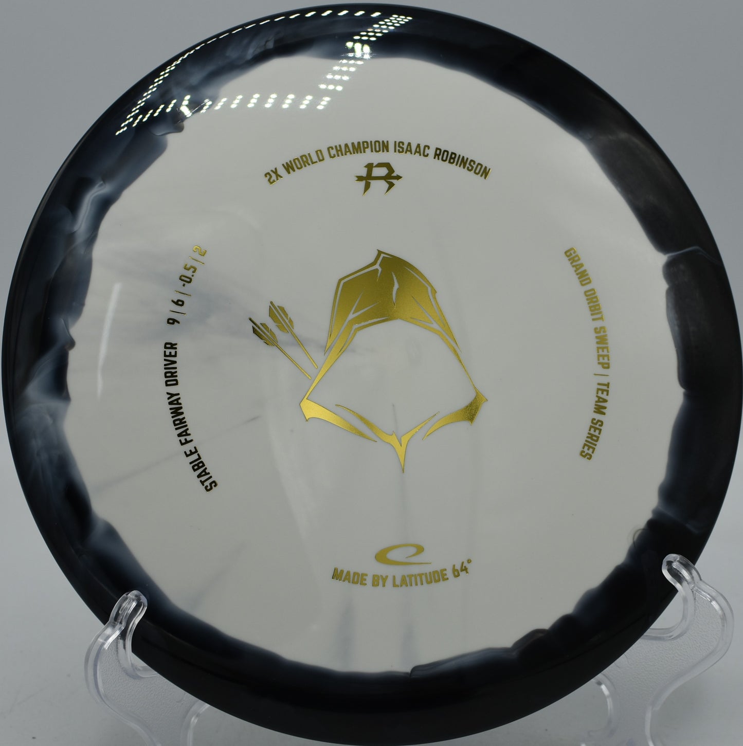 Latitude 64° Grand Orbit Sweep Isaac Robinson 2025 Team Series disc ripping power shots at Kensington Toboggan Disc Golf Course in Milford, Michigan.