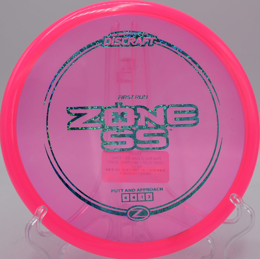 Discraft Z Zone SS snapped flat into headwind at Lake Marshall DGC in VA