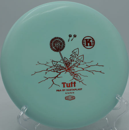Kastaplast First Run K3 Tuff beaded putter parking a forehand approach at Hornets Nest Disc Golf Course in Charlotte, North Carolina.
