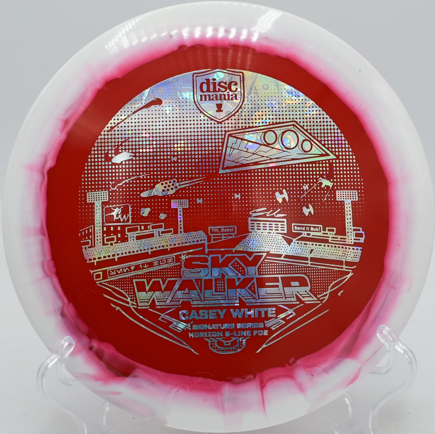 FD2 Horizon S-Line controlled driver finishing clean at Hornets Nest Disc Golf Course in Charlotte, North Carolina