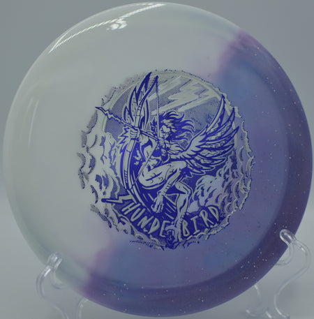 Innova Duo Thunderbird firing a controlled flex line at West Thompson Lake DGC in North Grosvenordale, CT, blending workable Star grip with Champion stability.