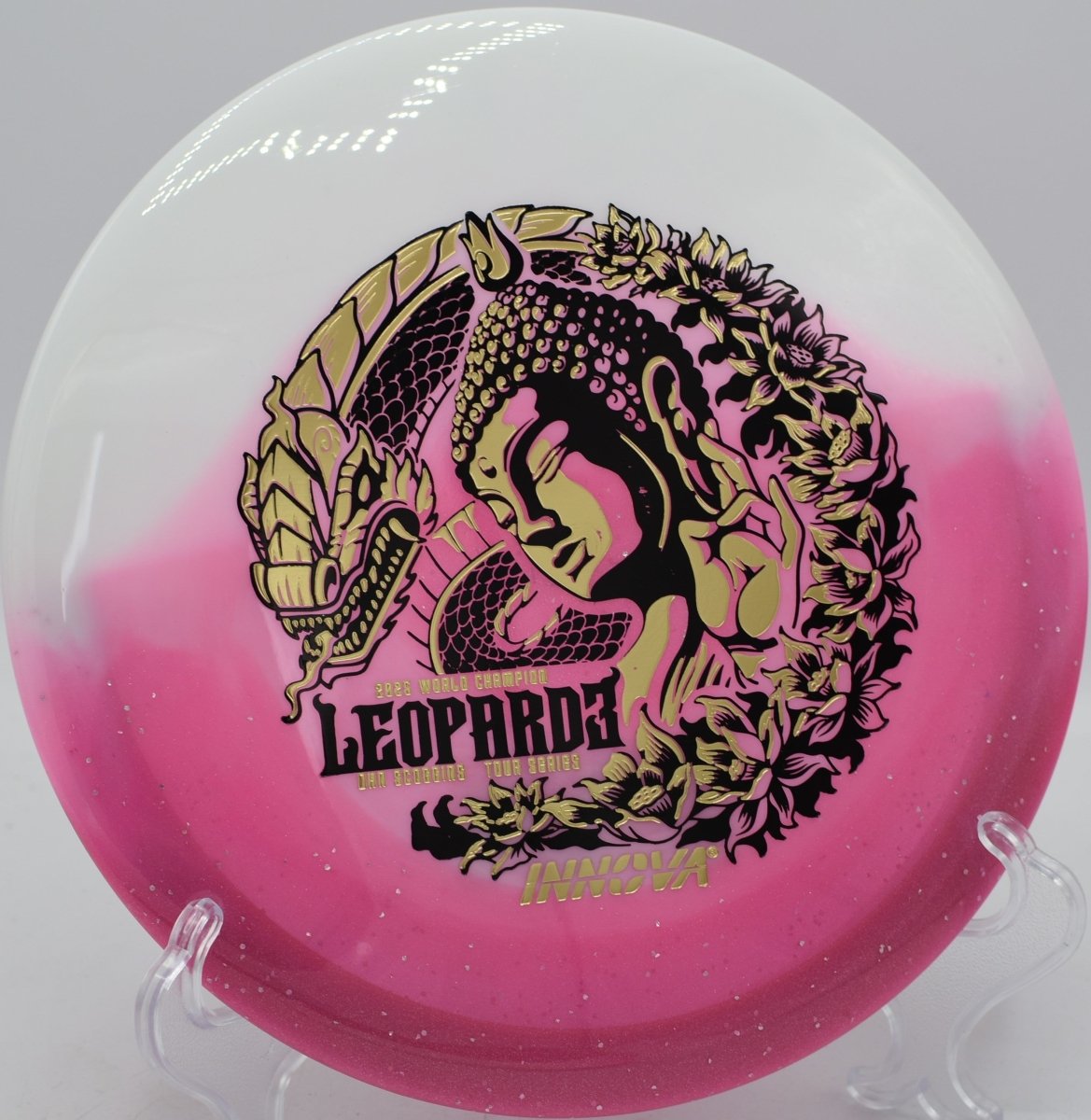 Ohn Scoggins Leopard3 displayed at Toboggan DGC, Milford MI for controlled placement shots
