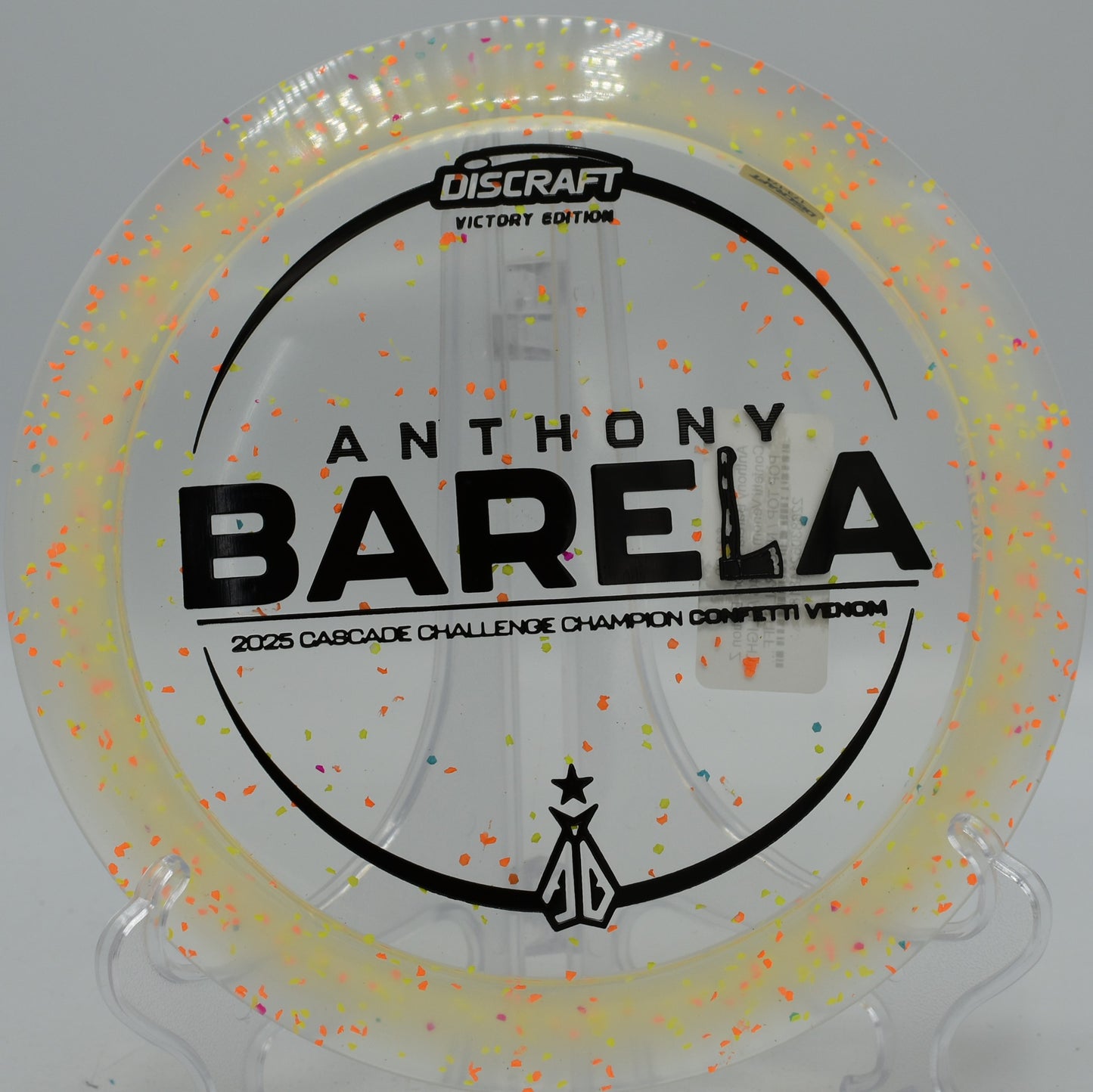 AB Victory Venom Z Confetti plastic slicing through the wind at Morley Field in San Diego, California

