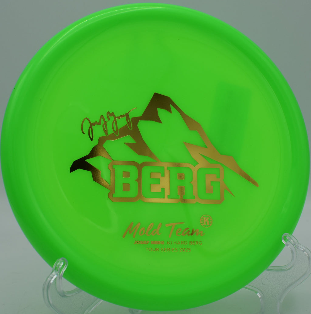 K1 Hard Berg lying on trimmed fairway grass at Moraine State Park in Portersville, Pennsylvania, with a reliable finish and solid grip.

