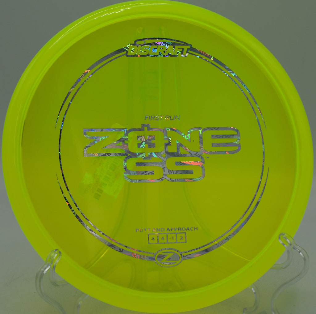 Discraft Z Zone SS holding dead straight line at Dolese Youth Park in Oklahoma City, OK