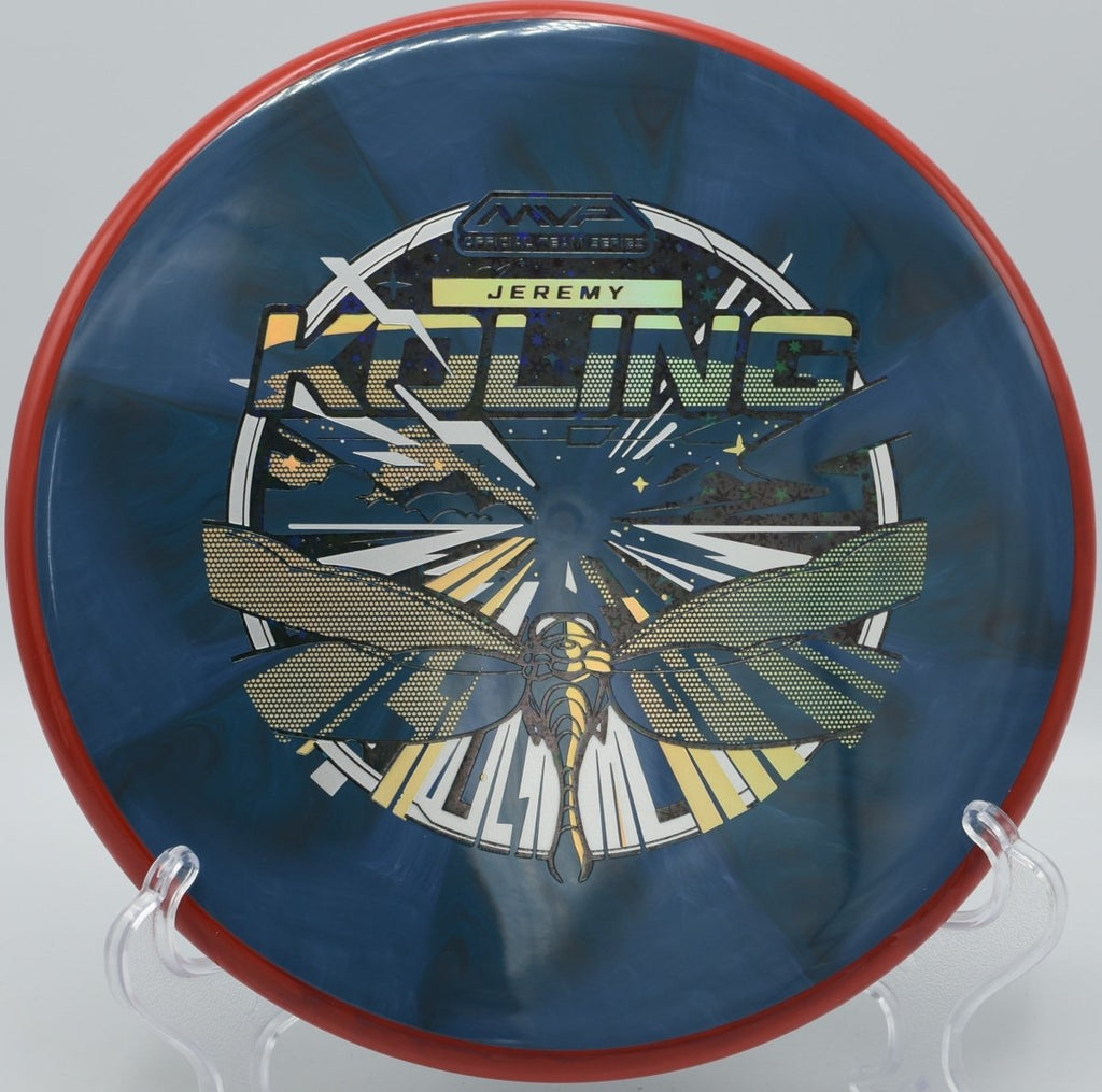 Cosmic Neutron Tempo clean release approach drive at Toboggan Disc Golf Course in Milford, Michigan