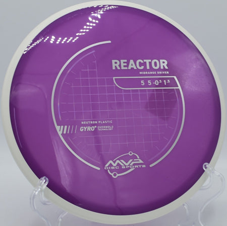 MVP Neutron Reactor stable midrange line through gap at Rock Ridge Disc Golf Course in Pittsboro, North Carolina