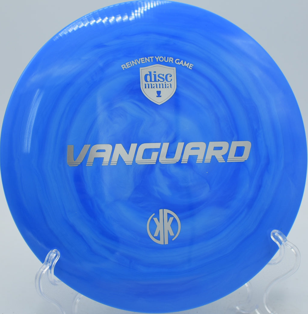 Swirl S-Line Vanguard Creator Series disc released on a smooth forehand drive at Fountain Hills Disc Golf Course in Fountain Hills, Arizona