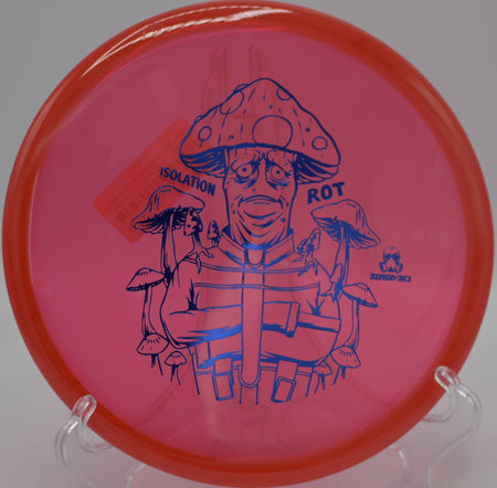 Rot Isolation Doomsday Discs dependable disc for confident short drives at Harmon Hills Disc Golf Course in Fall Branch, Tennessee.