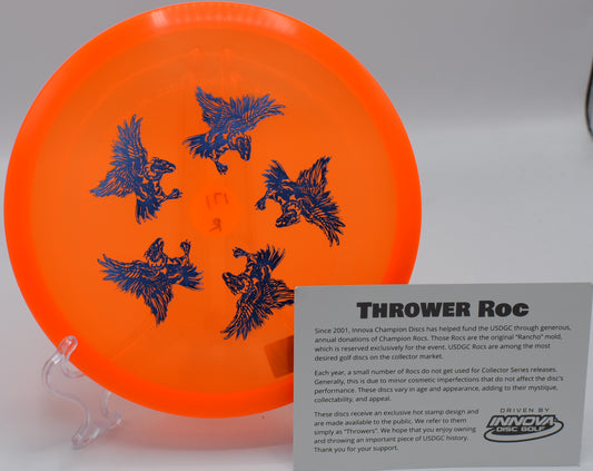 CHAMPION RANCHO ROC (2014 USDGC THROWER ROC) disc golf disc, designed for top performance and collectibility, available nationwide and in St. Louis, MO.