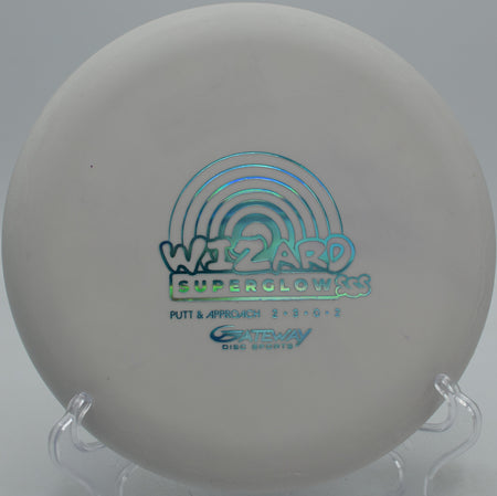 Gateway Superglow Wizard glowing on approach at Water Works Park Disc Golf Course in Kansas City, Missouri