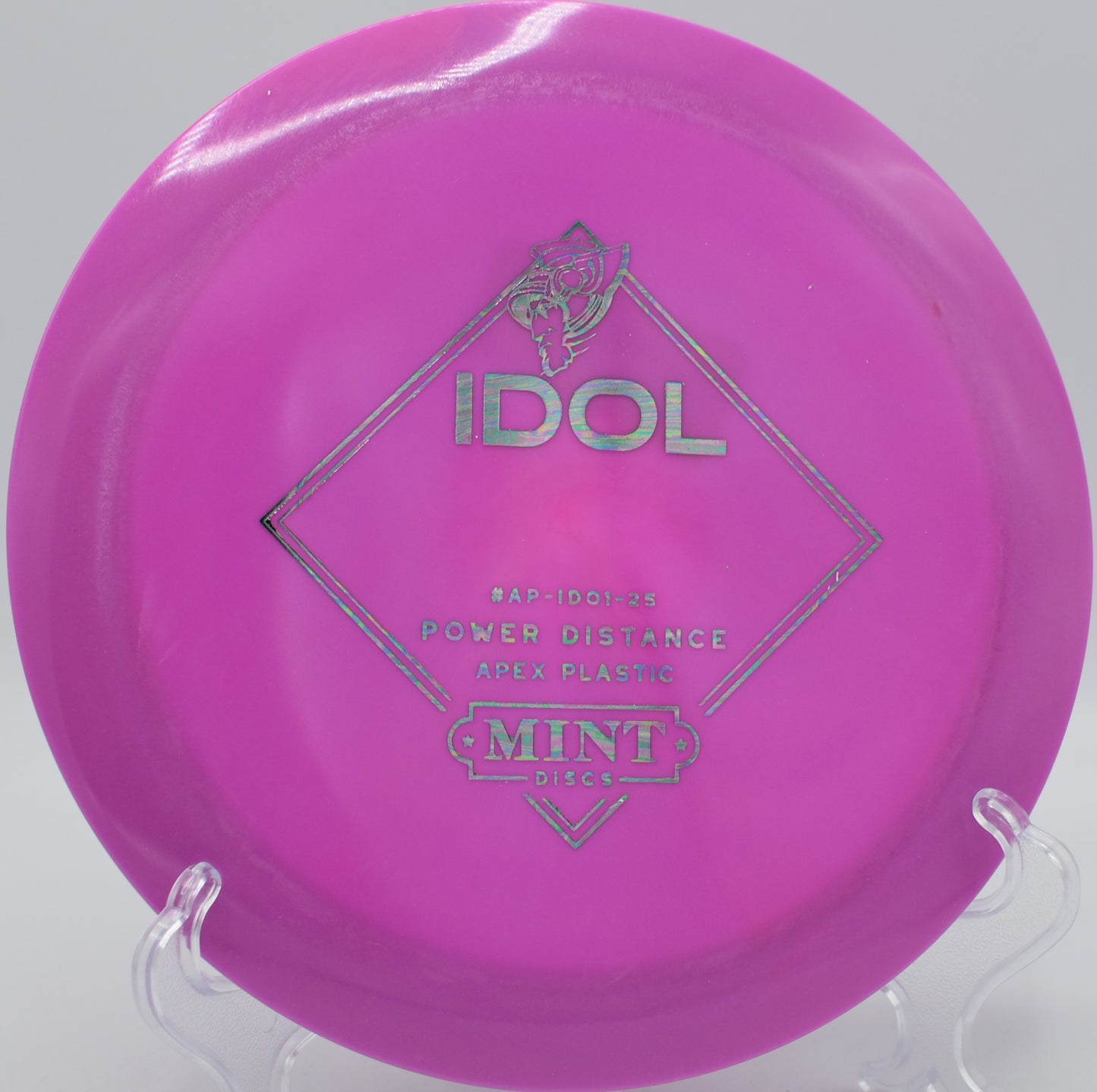 Apex plastic Mint Idol maxing out distance with glide and fade at Winthrop Gold in Rock Hill, South Carolina, perfect for experienced arms