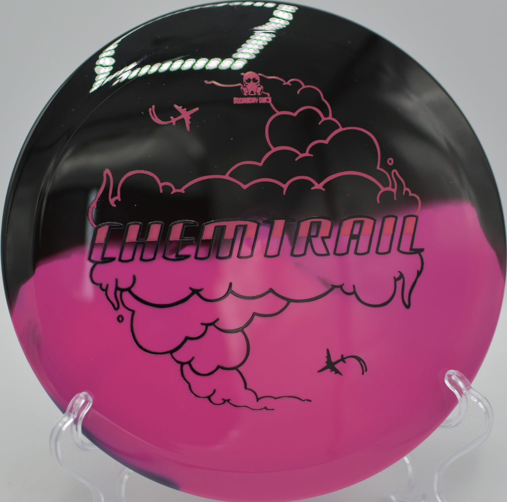 Retina Chemtrail gliding through humid air at Timmons Park Disc Golf Course in Greenville, South Carolina.