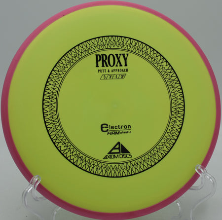 Axiom Proxy in Electron Firm plastic trusted for precision approaches at Hornets Nest Disc Golf Course in Charlotte, North Carolina.