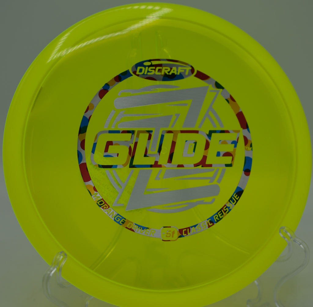 Discraft Z Glide understable fairway driver released on a hyzer flip at The Toboggan Disc Golf Course in Milford, Michigan.