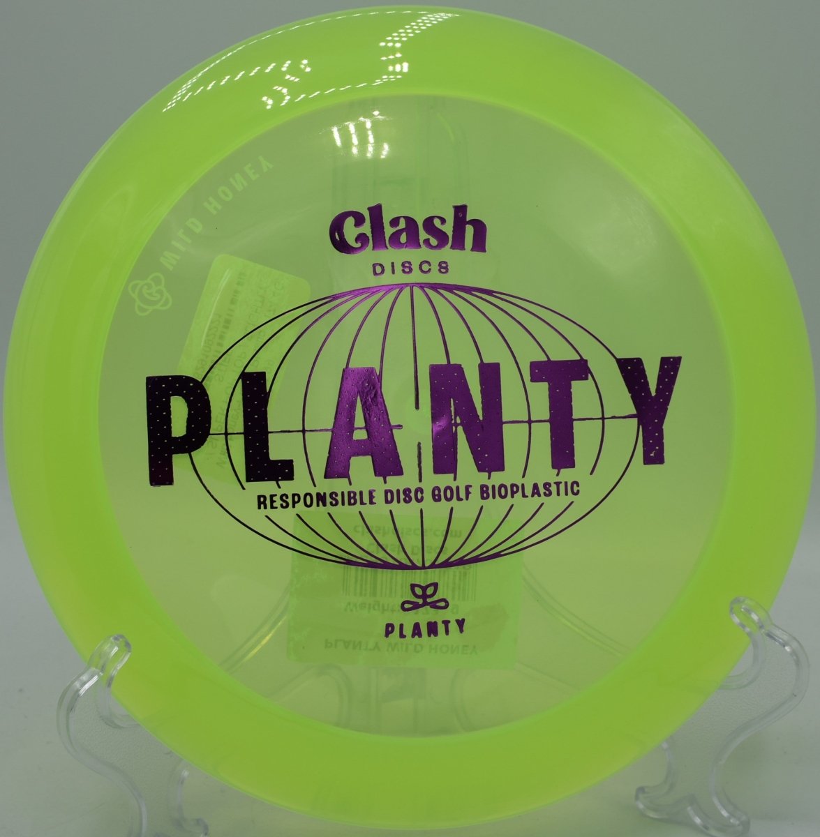 Clash Discs Wild Honey Planty Plastic distance driver available in Texas with nationwide shipping for glide heavy max distance drives