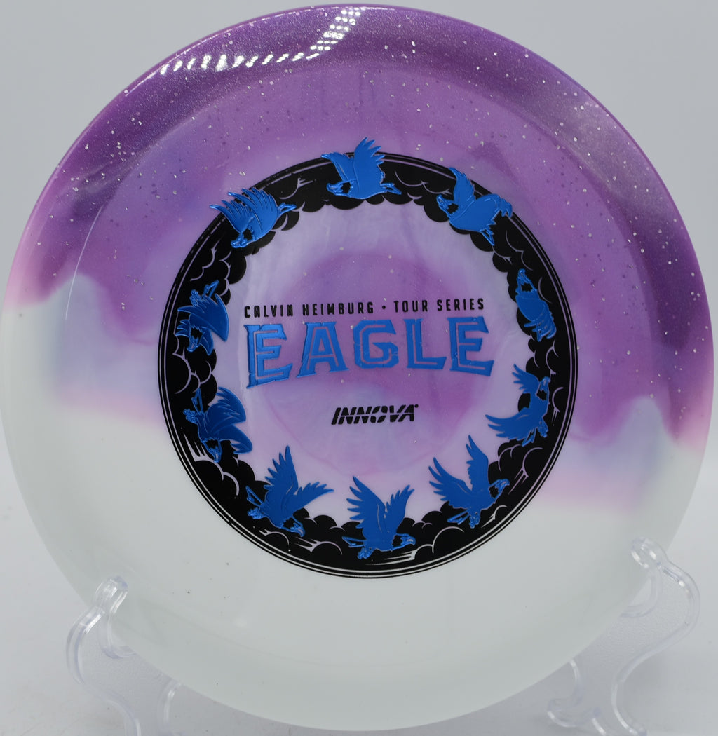 Calvin Heimburg Tour Series Eagle powering accurate placement drives at Bicentennial Disc Golf Course, Crowley, Texas