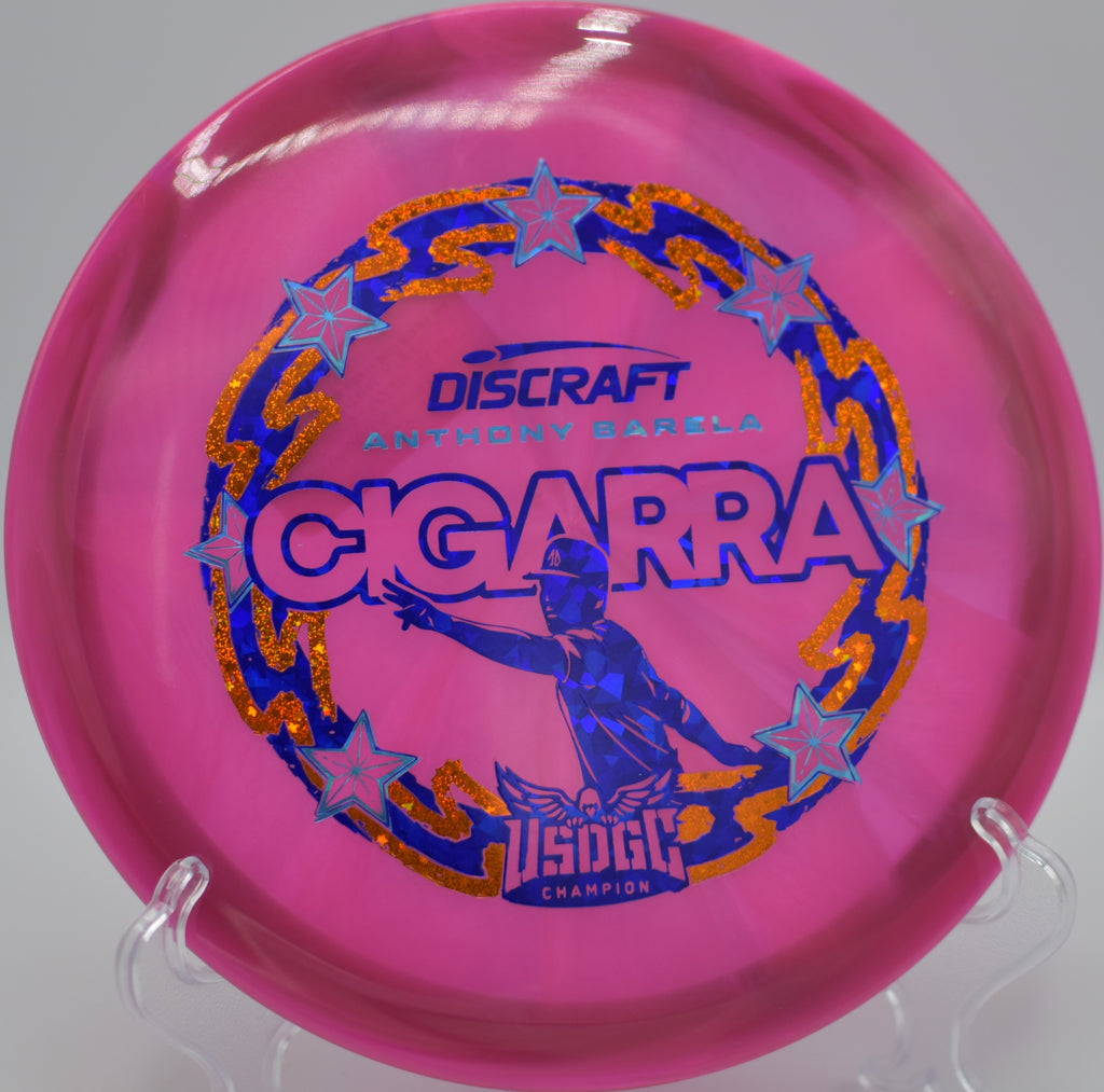 Z-Swirl Cigarra photographed beside basket six at Freedom Park DGC in Valdosta, GA, highlighting its smooth fade.